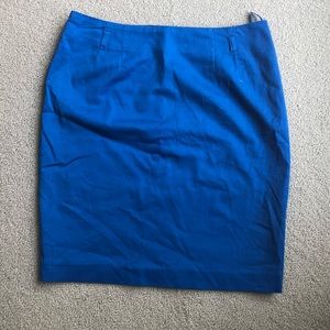 Blue Pencil Skirt
